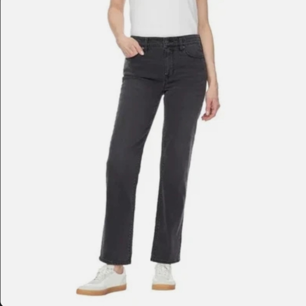 Hudson Women's Mid-Rise Straight Leg Jeans - Black, NWT